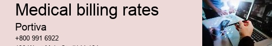 medical billing rates
